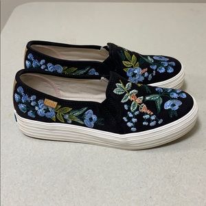 Keds x Rifle Paper Co size 6.5 Embroidery